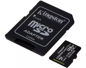 Micro SD Card 128GB Kingston + Adapter Class 10 SDCS2/128GB * - Img 3