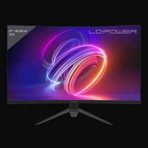 Monitor 27" LC Power LC-M27FC FHD 180Hz Curved VA panel 1920x1080 1xDP/2xHDMI/1xUSB, Audio out
