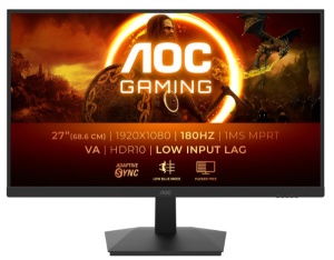 Monitor 27inc AOC 27G15N2 /VA/1920x1080/180Hz/1ms MPRT/HDMIx2,DP/VESA/crna - Img 4