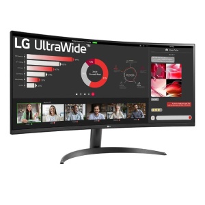 Monitor 34" LG 34WR50QK-B VA 3440x1440/100Hz/5ms/2xHDMI/DP/zakrivljen - Img 2