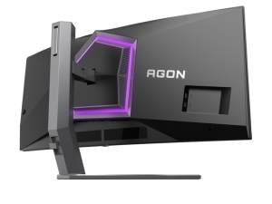 Monitor AOC AG346UCD 34"/OLED, zakrivljen/3440X1440/175/0,03 ms/HDMIX2,DP,USB/A Sync/VESA/zvucnici - Img 1