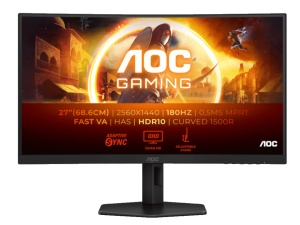 Monitor AOC CQ27G4X 27"/VA,zakrivljen/2560x1440/180Hz/1ms GtG/HDMIx2,DP/Adaptive sync/Visina/crna - Img 4
