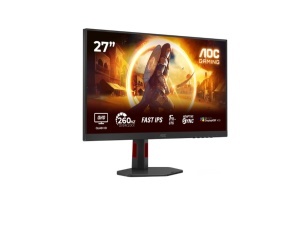 Monitor AOC Q27G4ZR 27"/IPS/2560X1440/260Hz/1ms GtG/HDMIx2,DP/G-sync/VESA/Pivot,Visina/zvucnici/crna - Img 2