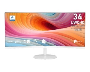 MSI 34 inča PRO MP341CQ E12 UWQHD 3440x1440 100Hz AdaptiveSync zakrivljeni business monitor crni - Img 3