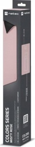 Natec COLORS, Mouse Pad, 80 cm x 40 cm, Waterproof, Misty Rose NPO-2174
