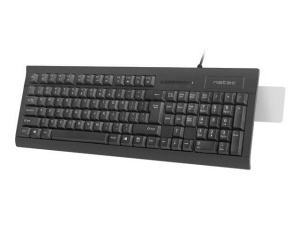 Natec MORAY, Multimedia Keyboard US, Smart ID Card Reader, Spill Proof, USB, Black NKL-1055