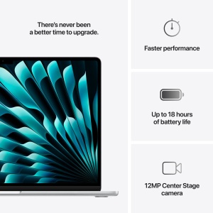 NB Apple MacBook Air M410/16GB/512GB/13.6(2880X1864)/macOS/Silver/+a/MW0X3LL/A - Img 2