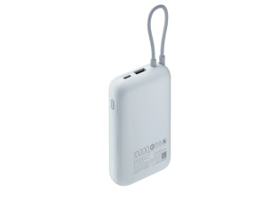 Prenosivi Punjac XIAOMI Power Bank 10000mAh/USB Tip-C/integrisan kabl/plava - Img 2