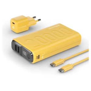 RealPower Powerbank PB-20000 Set yellow 20,000mAh
