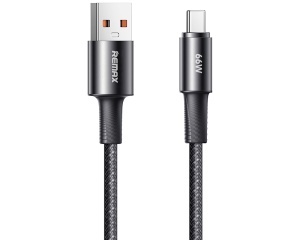 REMAX DATA kabl BRAIDED USB na TIP C CB25 66W 1.2m, crni