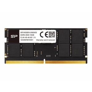 Silicon Power DDR5 32GB SO-DIMM 5600MT/s, Non-ECC Unbuffered, CL46 1.1V, 262-pin 2Gx8 SR SP032GBSVU560F02
