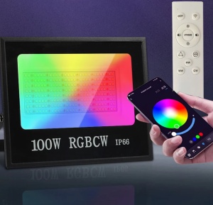 SMART LED REFLEKTOR 100W 10000lm 4000K CRNI