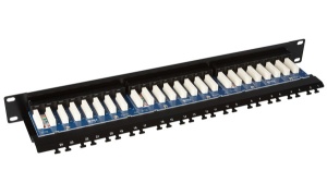 Solarix SX24L-5E-UTP-BK patchcord kabel panel 1U 24x RJ45 - Img 2