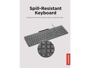 Tastatura+miš LENOVO Lenovo 310/žicni set/USB-A /US Eur/crna - Img 4
