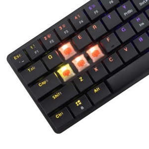 Tastatura White Shark NAGAMAKI 60/Mehanička/Crveni linearni svičevi/RGB/Crna/US - Img 2
