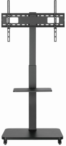 TVS-75S-02 Gembird Mobilni sto sa tockicima, 37-75, crne boje