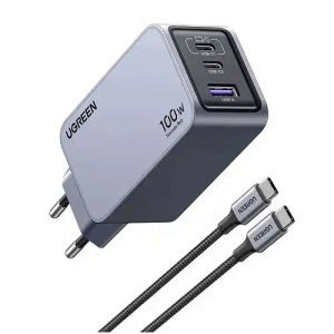 UGREEN Punjač Nexode Pro 100W 3-Port GaN Fast