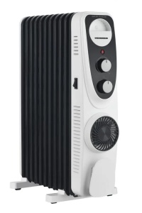 Uljani radijator HEINNER HOH-MVT11WH-BK 11rebara/2300W+ventilator 400W - Img 2
