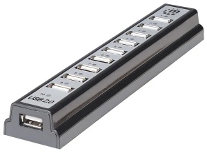 USB HUB 10port Manhattan 161572 2.0/480Mbps/Crni - Img 4