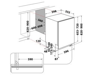 WHIRLPOOL W2I HD526 A ugradna mašina za pranje sudova - Img 2