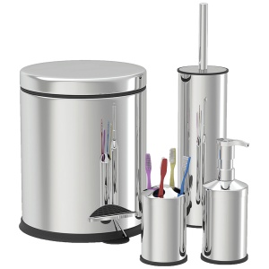 Zilan Set za kupatilo, inox, - ZLN4605