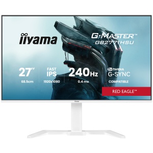 27" WHITE Fast IPS Gaming, G-Master Red Eagle, G-SYNC Compatible, 1920x1080 at 240Hz, 350cd/m2, 2x HDMI, DisplayPort, 0.4ms MPRT, Speakers, USB hub 1x3.2 1x USB-C, Black Tuner, 15cm height adjustable stand GB2771HSU-W1 - Img 5