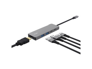 Adapter TRUST DALYX 5-IN-1 MULTIPORT/alu/siva - Img 4