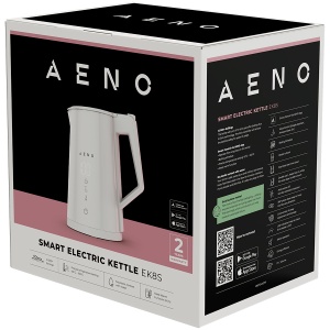 AENO Electric Kettle EK8S Smart: 1850-2200W, 1.7L, Strix, Double-walls, Temperature Control, Keep warm Function, Control via Wi-Fi, LED-display, Non-heating body, Auto Power Off, Dry tank Protection AEK0008S - Img 3
