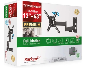 BARKAN 2400.B LCD TV zglobni zidni nosač do 43 inča - Img 1