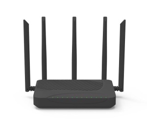 BDCOM GP1706-4GV xPON Voice WiFi ONU, 1-Port GPON/EPON (SC/UPC), 4-Port Gigabit RJ45 + 1-Port RJ11(POTS), 5 external antennas (3000M WIFI6)