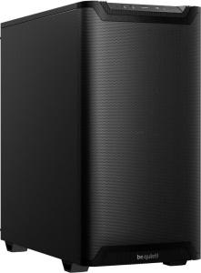 be quiet! PURE BASE 501 Airflow Black, MB compatibility: ATX / M-ATX / Mini-ITX, Two pre-installed be quiet! Pure Wings 3 140mm fans, Ready for water cooling radiators up to 360mm BG074