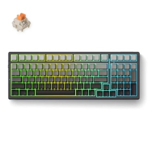 Bežična gaming tastatura MCHOSE G98 Pro Mehanička black purple - Img 3