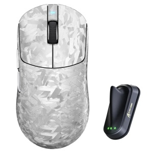 Bežični gaming miš Attack Shark RS3Ultra PAW3955MAX/52000 DPI/8KHz/Lightweight/Silver Carbon