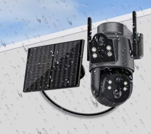CAM-IP4MP-TQ7 GMB kamera 4MP(2mp+2mp) H.265 EU Solar Camera, 2 Inch, ICSEE App, 2.8mm, IP66 - Img 2