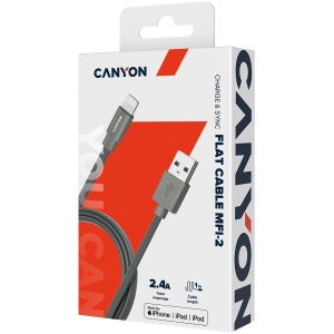 CANYON cable MFI-2 Lightning 12W 1m Dark Grey CNS-MFIC2DG - Img 3