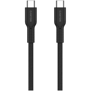 CANYON cable OnWire 60CL C-C 60W COLOR Braided 1m Black CND-CCAP60AB10B - Img 3