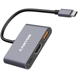 CANYON hub DS-4 3in1 USB-C Grey CNS-TDS4 - Img 3
