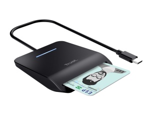 Citac kartica TRUST PRIMO USB-C DNI smart card reader/crna - Img 3