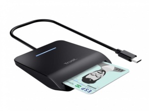 Citac kartica TRUST PRIMO USB-C DNI smart card reader/crna - Img 5