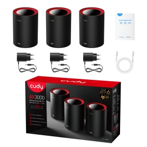 Cudy M3000 2.0,AX3000 2.5G Mesh Wi-Fi 6 System White, 4-Stream Dual-Band ,2402 Mbps + 574 Mbps - Img 4