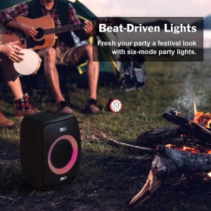 Doss BT zvučnik PartyBoom WB-382 v5.0 IPX5 snaga 70W Led svetla crni - Img 3
