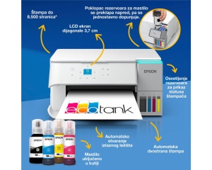 EPSON L4366 EcoTank wireless multifunkcijski inkjet štampač beli * - Img 2
