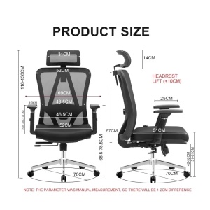 Ergonomska kancelarijska stolica UGD Trieste Lux - Img 2
