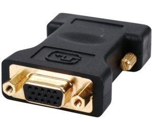 FAST ASIA Adapter DVI-I (M) - VGA (F) crni * - Img 2