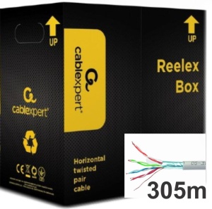 FPC-5004E-SOL Gembird FTP cat.5E Indoor solid PREMIUM CCA kotur 305m - Img 3