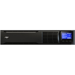 FSP UPS CH-1101RS / Champ 1K RM (PPF9001404), 1000VA/900W, Online, IEC*6, CE, W/CSB 12V9AH*2, W/USB port & cable, LCD, Intel. SLot, Rack STD - Img 2