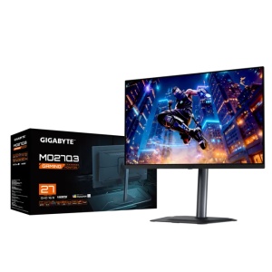 Gigabyte 27" 360Hz QHD 2560x1440 QD-OLED, HDR Peak 1000 Nits, G-Sync Compatible, AMD FreeSync Premium Pro, OLED VRR Anti-Flicker, KVM MO27Q3 EK - Img 2