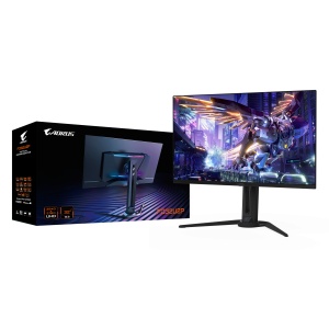 Gigabyte 31.5" 240Hz UHD 3840x2160, OLED, ClearMR 13000, 1x Displayport 2.1 (UHBR 20) Top-Tier Bandwidth, 1x mini DP 2.1 (UHBR 20), OLED Care AI-Based Protection, KVM FO32U2P