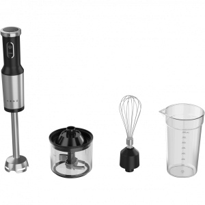 Hand Blender, 1200W in CB, Black, Tiger Teeth Cutter, Whisk, Food Processor, Cup AHB0004B - Img 2