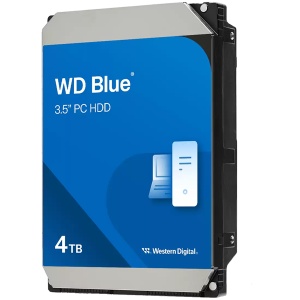 HDD Desktop WD Blue (3.5'', 4TB, 128MB, 5400 RPM, SATA 6 Gb/s) WD40EZZX *